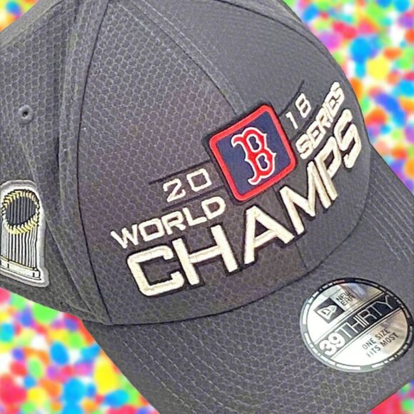 Boston Red Sox 2018 World Series Champs Mesh Ball Cap - Picture 2 of 13